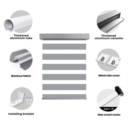 Smart Motorized Zebra Blinds™